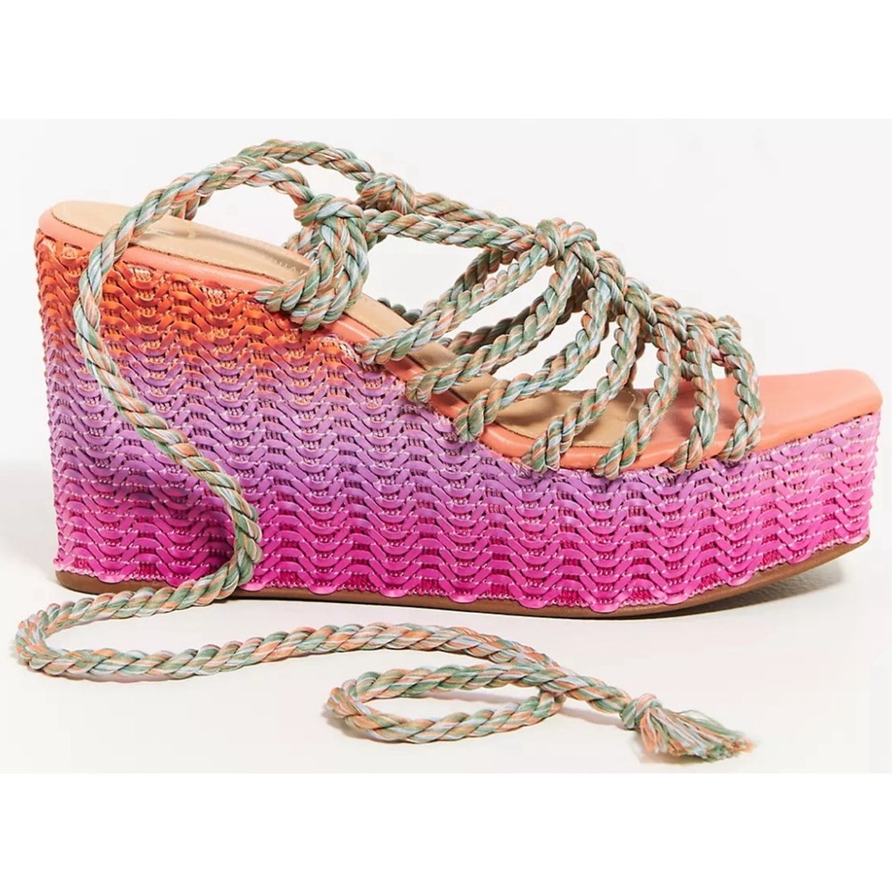 Anthropologie x Raphaella Booz Jute Wedge Sandals NWT SZ 9, 10